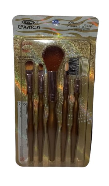 Exmon Boutique Cosmetic Brush- Set Of 5 Beauty Brushes