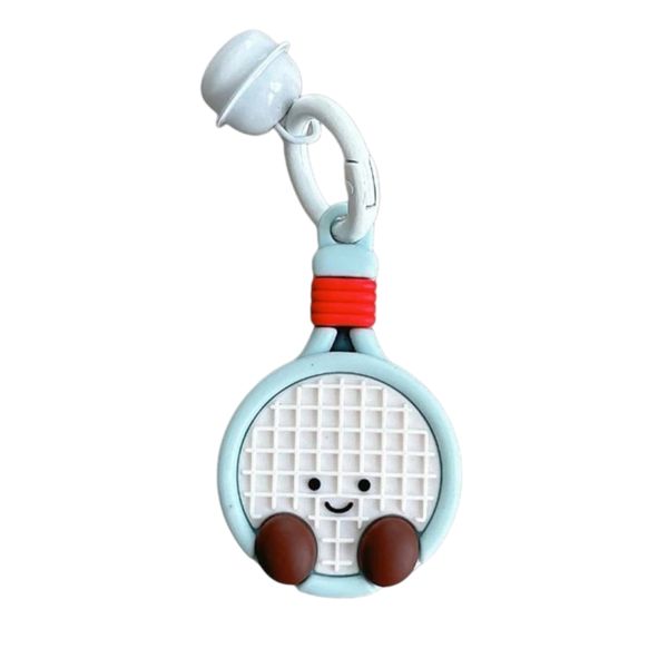 Cute Guard Airtag Holder - Cartoon Tennis Racket Design