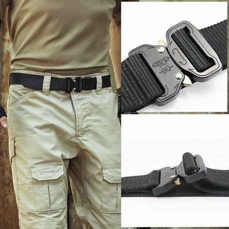 Buy Kumar's Trend - Men's Nylon Military Army Belt with Heavy-Duty buckle  Style Combat Quick Release Tactical Belts for Commando Soldiers Fashion  Canvas Waistband Outdoor. at