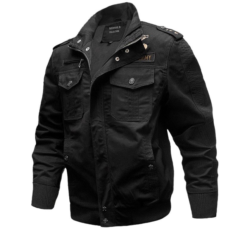 Winter Jackets For Men Cotton Fleece Lined US Army Millitary Bomber ...