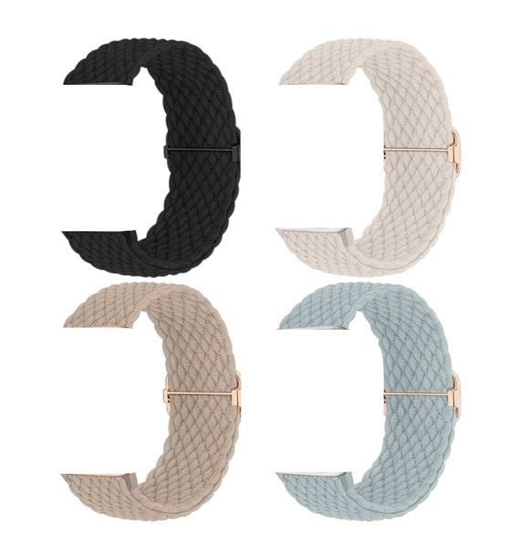 4 Pack Braided Bands Compatible with Apple Watch 38-41mm Models -Multicolor
