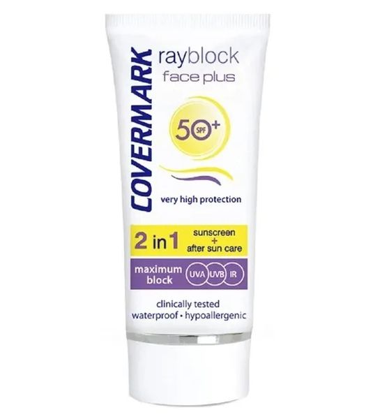 Covermark Rayblock Face Plus Tinted Sun Cream SPF50+ - Light Beige (50ml)