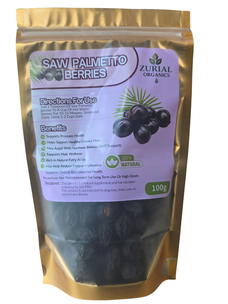 Zurial Organics Saw Palmetto Berries - 100g
