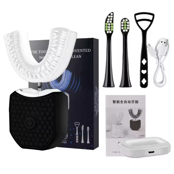 Automatic Adult U-Shaped Electric Toothbrush Sonic Whitening Waterproof