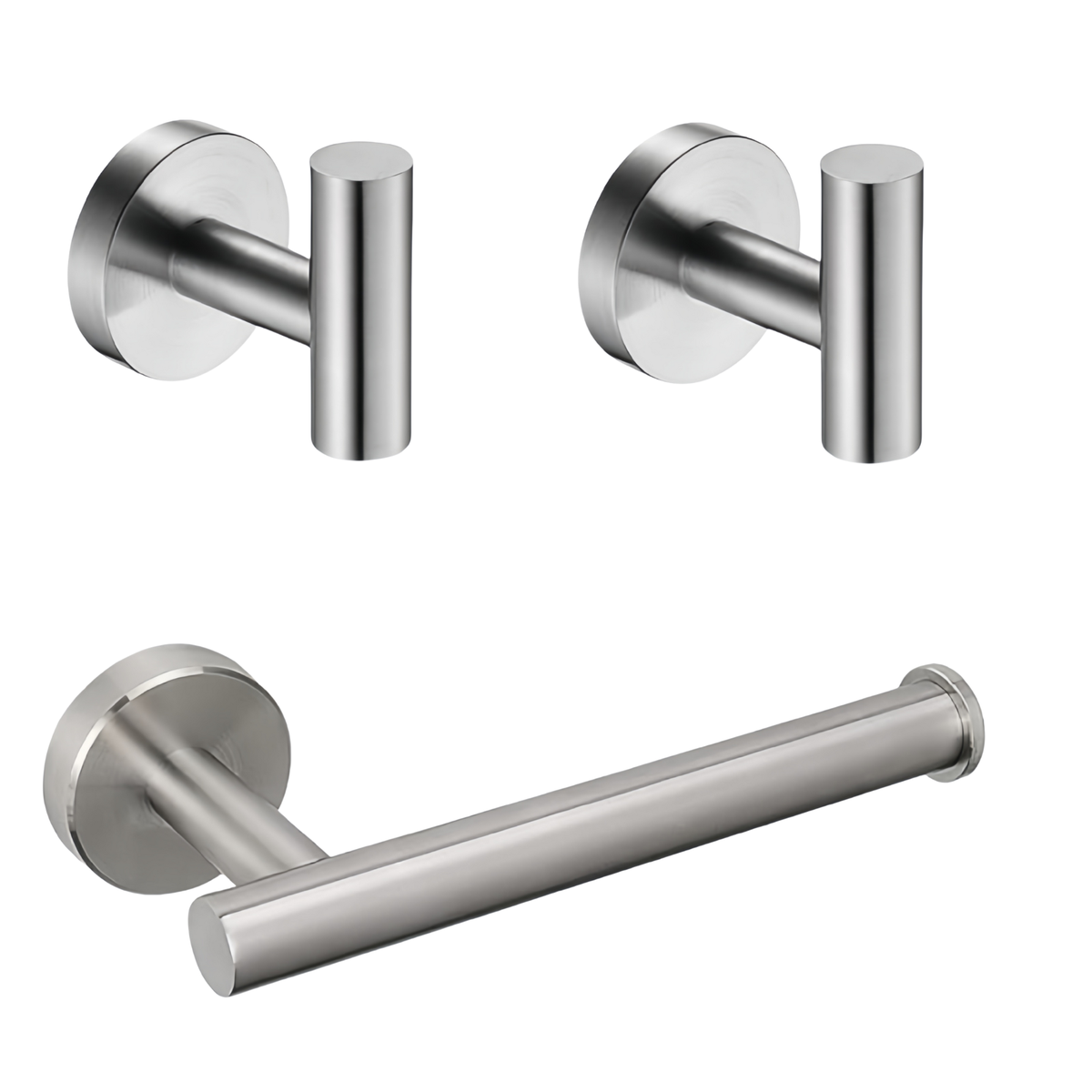 Stainless Steel Bathroom Hardware Accessory Set Of 3
