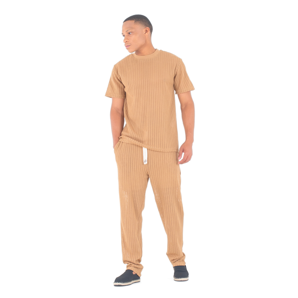 Ribbed Lounge Knit Set - Knit Set for Men - 2 Piece