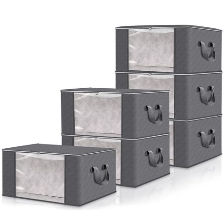 Chenshia 90L Large Clothes Storage Bins Closet Organizers Storage- 6 Pack Image