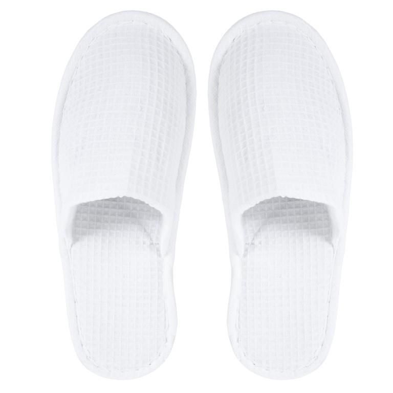 Bulk Pack 100 x Miss Lyn Waffle Weave Close Toe Slippers (Disposable)