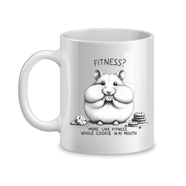 Fitness Mouse Coffee Mugs with Funny Jokes Graphic Animal Sayings Cups 072