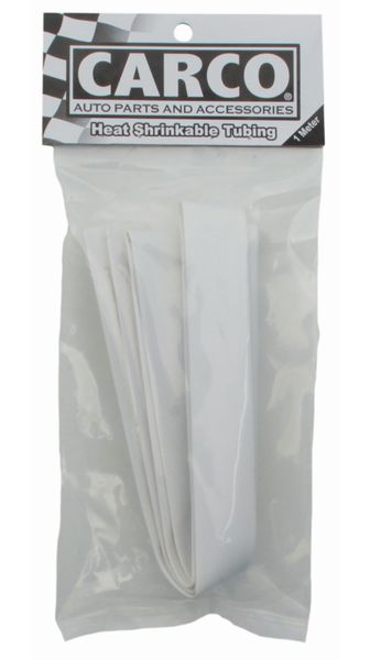 Carco Heat Shrink Tubing - 12mm x 1 Meter - White