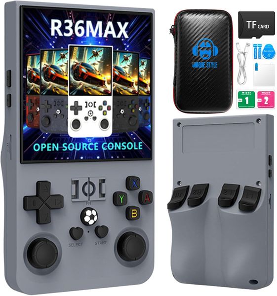 R36MAX Retro Handheld Game Console, Built-in 22000+ Classic Game