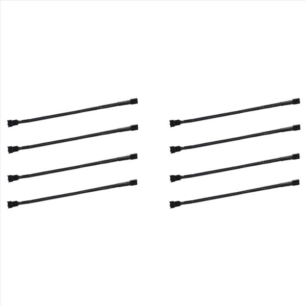 4Pcs 4 Pin Pwm Fan Extension Power Cable Connector Case Cables