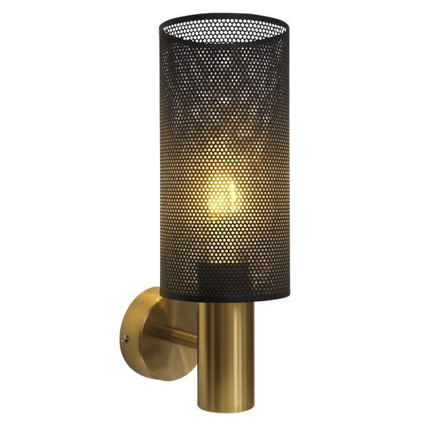 Brightstar WB415/1 Black And Gold Wall Lamp