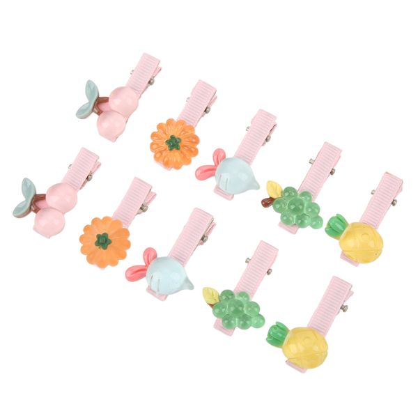Pet Fruit Hair Clips Resin Hairpins for Pets Birthday Parties