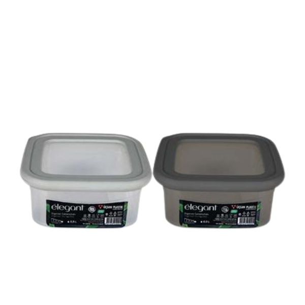 Pack of 2-Cannister elegant 300ml 11x11x5cm