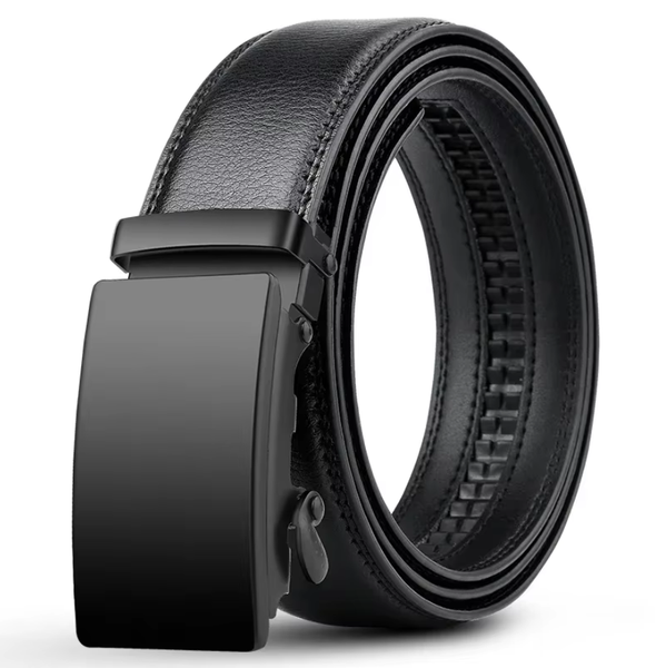 Automatic Buckle Belt Men Famous Business Belt PU Leather Waist Straps