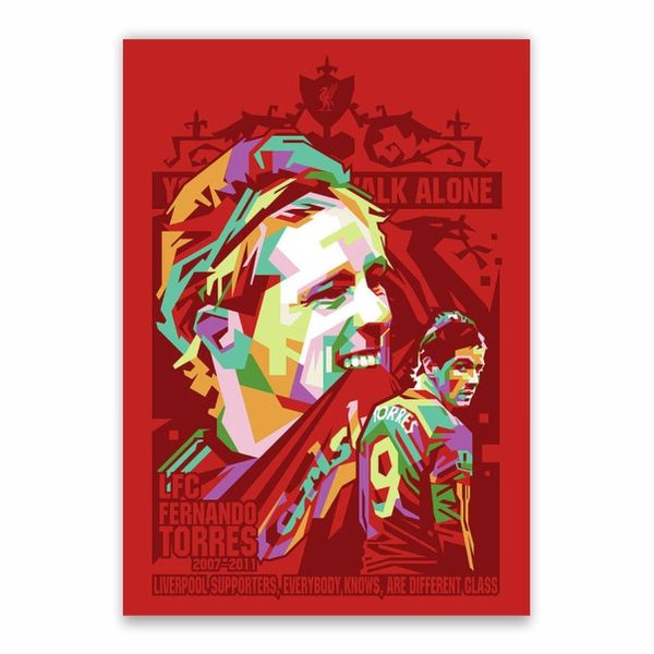 Fernando Torres Number 9 Poster - A1