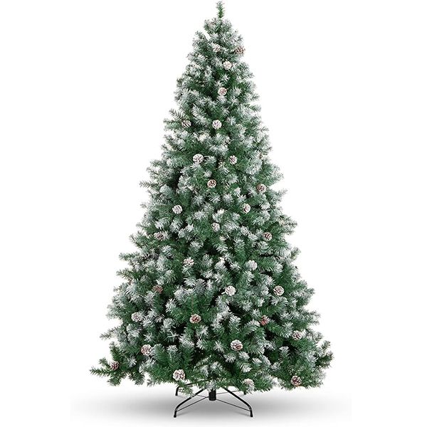 Canadian Partially Flocked Design with D.I.Y Pine Cones,