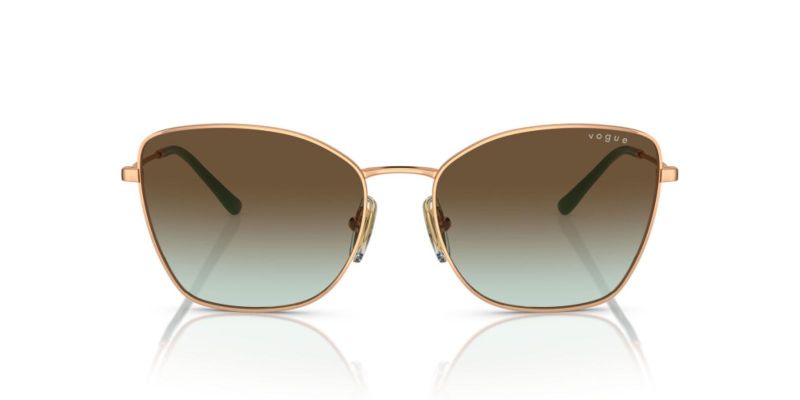 Vogue - Woman Butterfly Metal Sunglasses - Brown