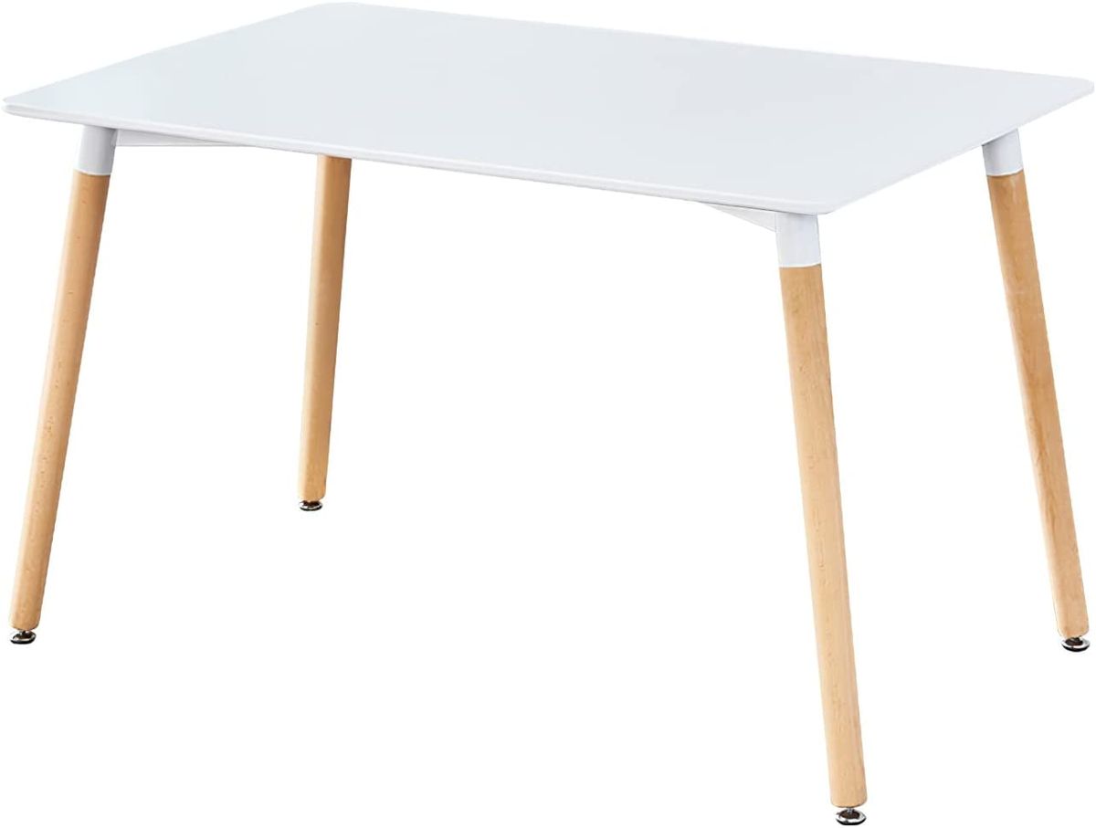 White Rectangular Workplace / Study / Office Desk Dining Table - Size 1.2M