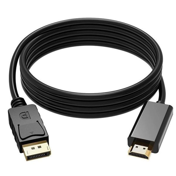 4K DisplayPort To HDMI 1.8 Meter Cable Ultra HD 1080P Resolution Plug&amp;Play.