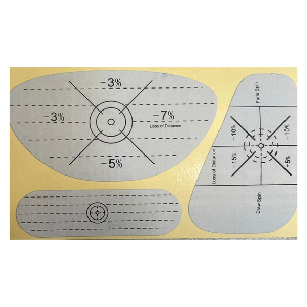 Golf Club Impact Stickers For Swing Accuracy and Practice 100 Sheet