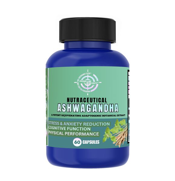 Rogue Legion Nutraceutical Ashwagandha - 60 Capsules - 500mg Super Strength