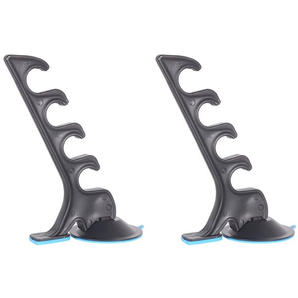 Rod Holder Fishing Rod Rack with Suction Cup Wall Adsorbed Car Boxes