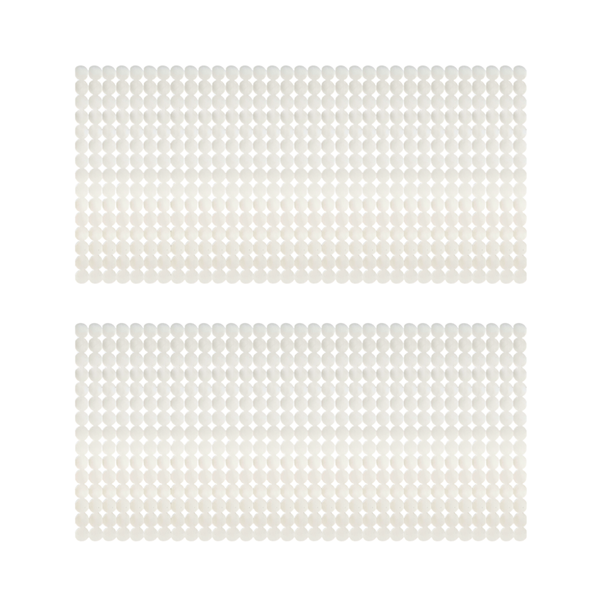 Soft-Feel Non-Slip Bath &amp; Shower Mat - 77 x 35cm- 2-Pack