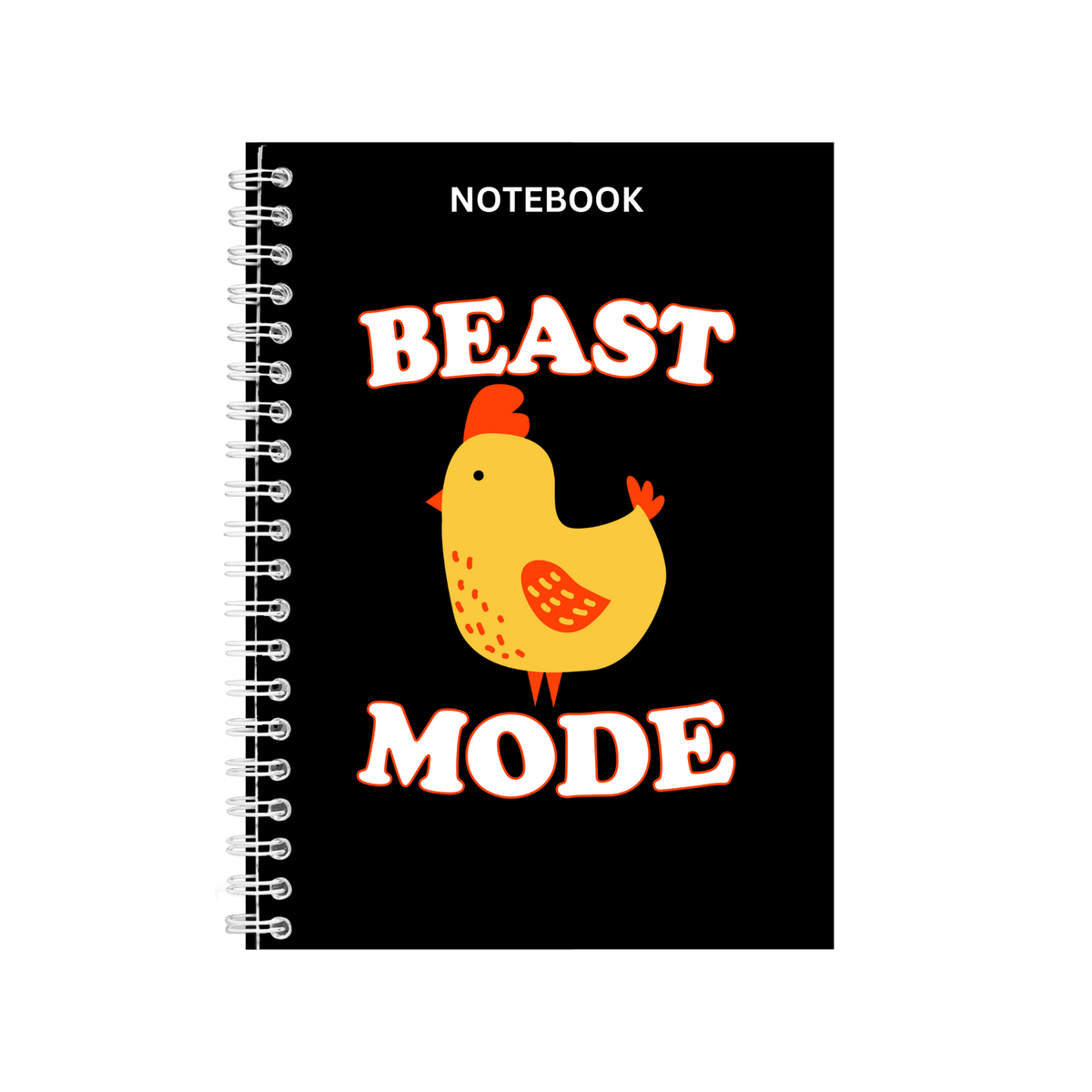 Beast mode notebook great chicken gift idea writing books notepad