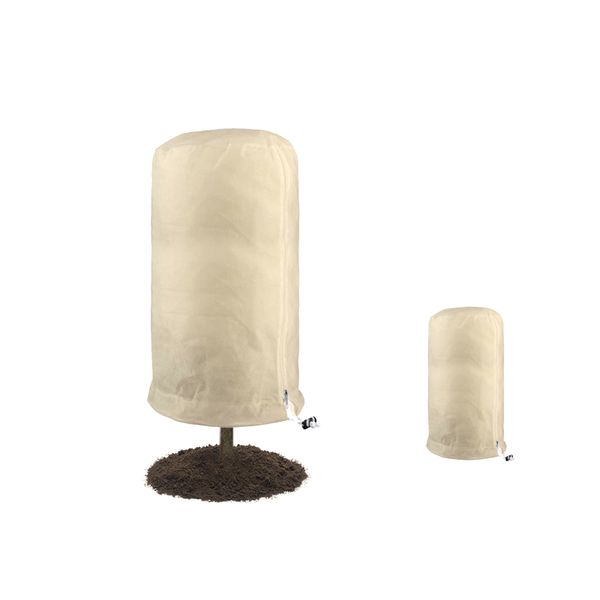 White Dome Plant Cover 80x100CM Drawstring