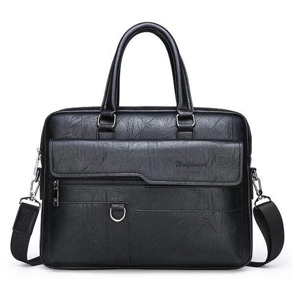 Laptop Bag Briefcase Laptop Bag - Wolfhound Leather Bag