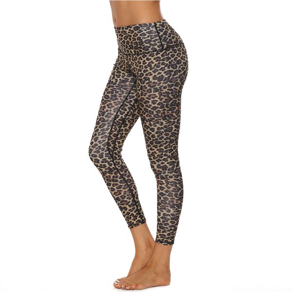 USWC High Waist Leopard Pattern Leggings