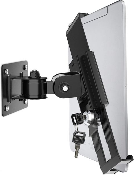 Universal Tablet Computer Anti-theft Lock Wall Mount Bracket - 210-300mm