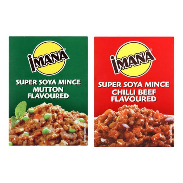 Imana Super Soya Mince - Mutton &amp; Chilli Beef Flavoured 2 x 400g)