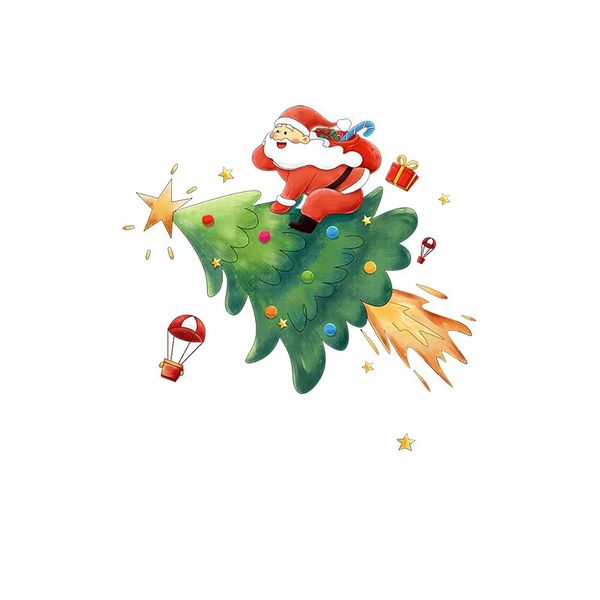 Christmas Tree Decorations, Glass Door Stickers