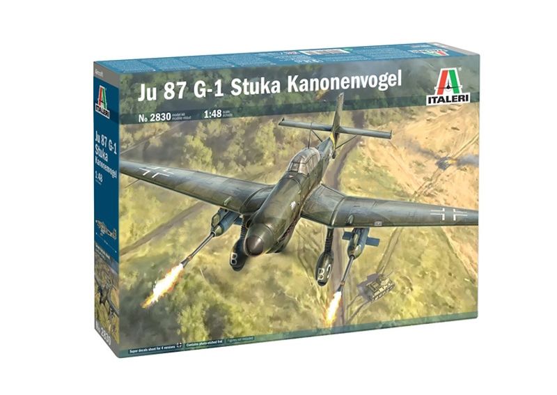 Italeri 1/48 Ju-87G-1 Stuka Kanonenvogel Plastic Model Kit