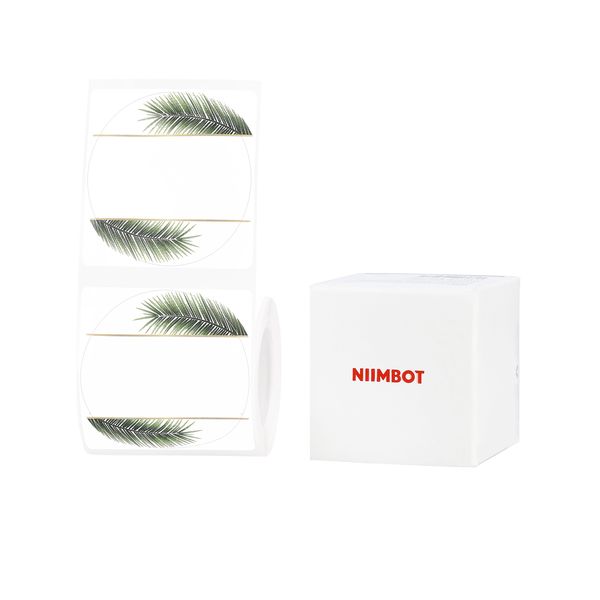 Niimbot - B1 / B21 / B3S / B4 - 51×51mm - 140 Round Labels - Leaf
