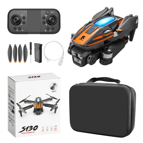 The S130 brushless motor drone comes with an optical flow positioning