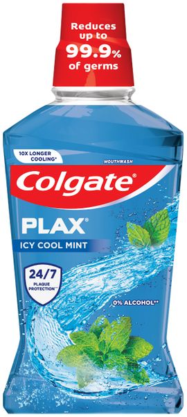 Colgate Plax Mouthwash, Icy Cool Mint 500ml