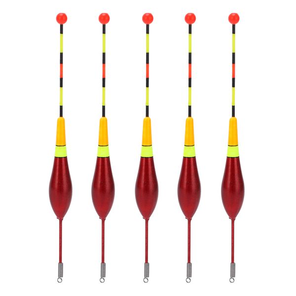 5 Pieces Plastic Oval Stick Spring Floats