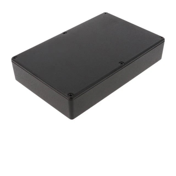 1590DDBK Diecast Aluminium Enclosure 188×120×33mm Black IP54 Multipurpose