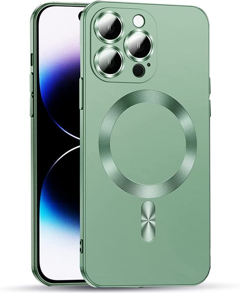 Metallic Green Case For iPhone 14/14 Plus/14 Pro/14 Pro Max Soft TPU
