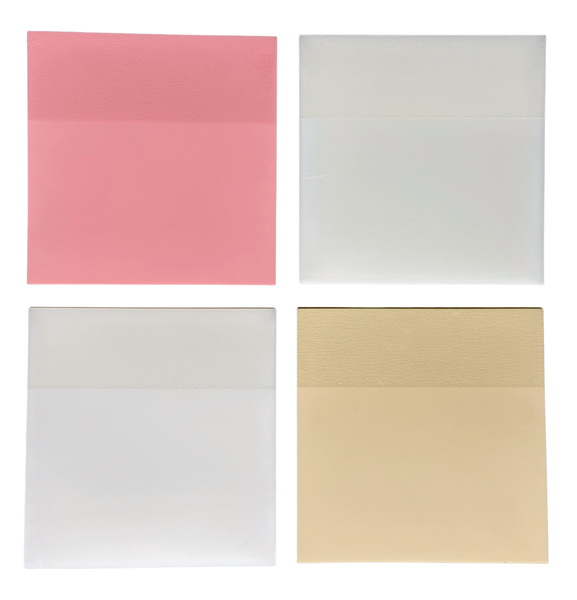 Transparent Coloured Sticky Notes - Pack of 4