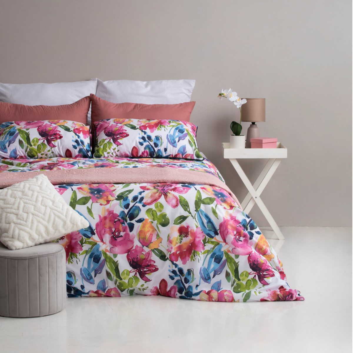 Horrockses Duvet Cover Set 144TC Geneva Floral Shop Today. Get it