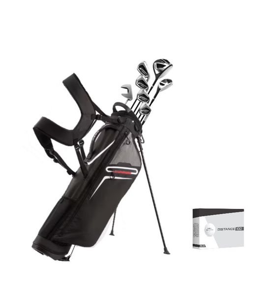 Ultra-lightweight Stand Bag with 7-Club Graphite Adult Golf Set