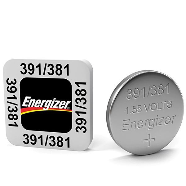 Energizer 391/381 Silver Oxide Watch Battery Box of 10