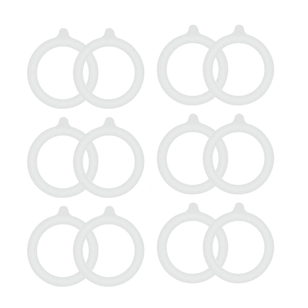 Bestby Airtight Silicone Replacement Gasket Rings for Mason Jars ( 12 Pack)
