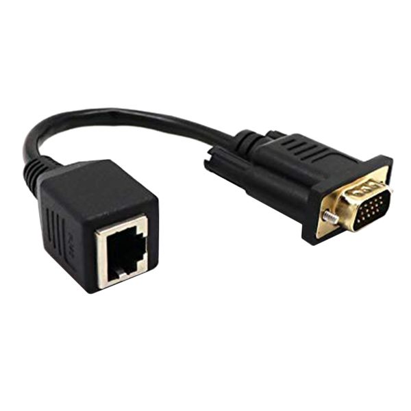 VGA to RJ45 Adapter Network Cable Connector