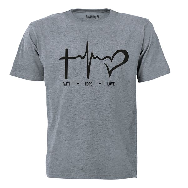 Faith. Hope. Love - Mens - T-Shirt - White